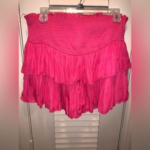 hot pink ruffle skort sz l never worn mustard seed
